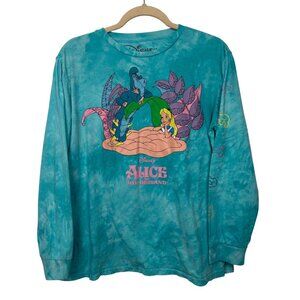 Disney x Cakeworthy M Alice In Wonderland Long Sleeve Tie-Dye Top